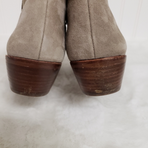 Sam Edelman Petty Tan Suede Ankle Bootie Size 8W 8 - Picture 6 of 6